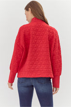 Load image into Gallery viewer, Quilted Half Zip Pullover
