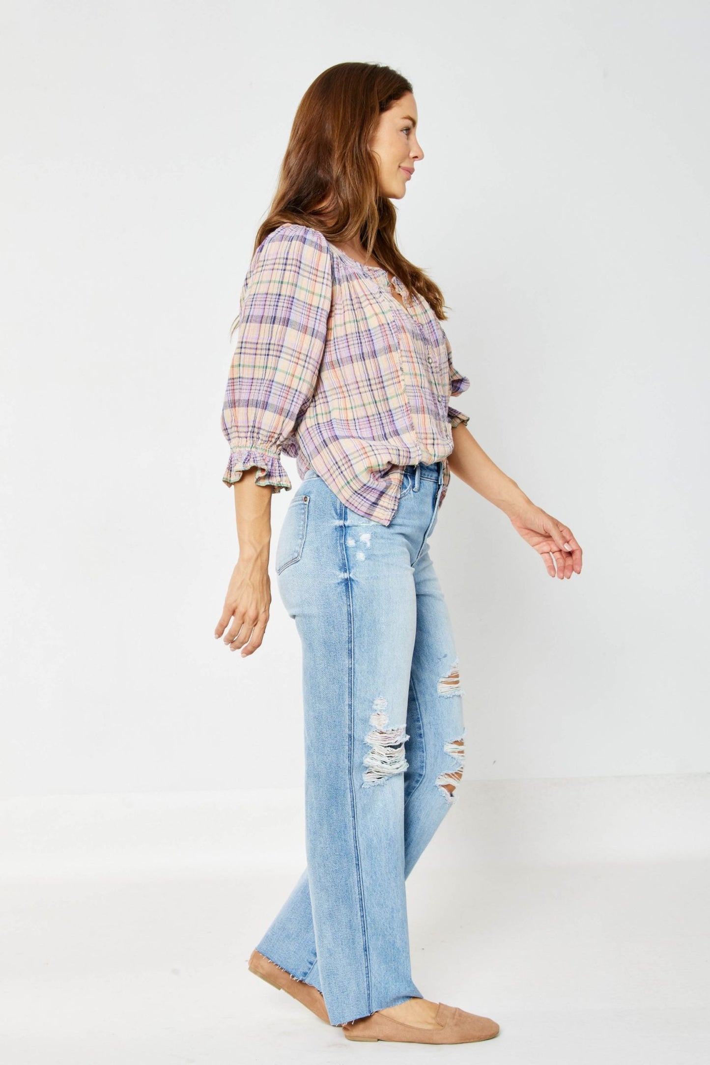Judy Blue High Waist Rigid Magic 90's Destroy Straight
