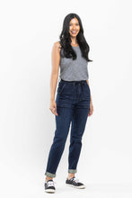 Load image into Gallery viewer, Judy Blue High Waist Dark Wash Double Cuff Jogger
