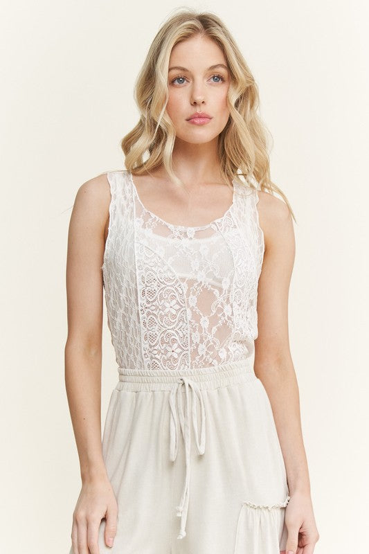 Date Night Lace Tank Top