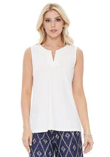 Load image into Gallery viewer, Gina Split Neck Sleeveless Top
