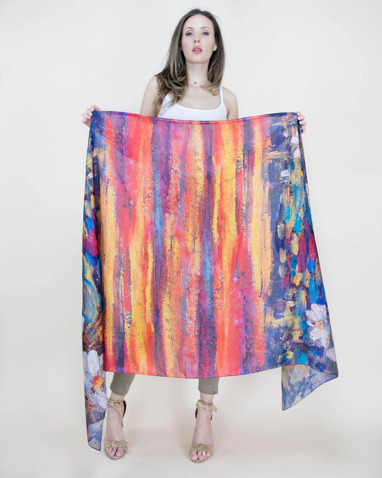 Satin Feel Thin Scarf