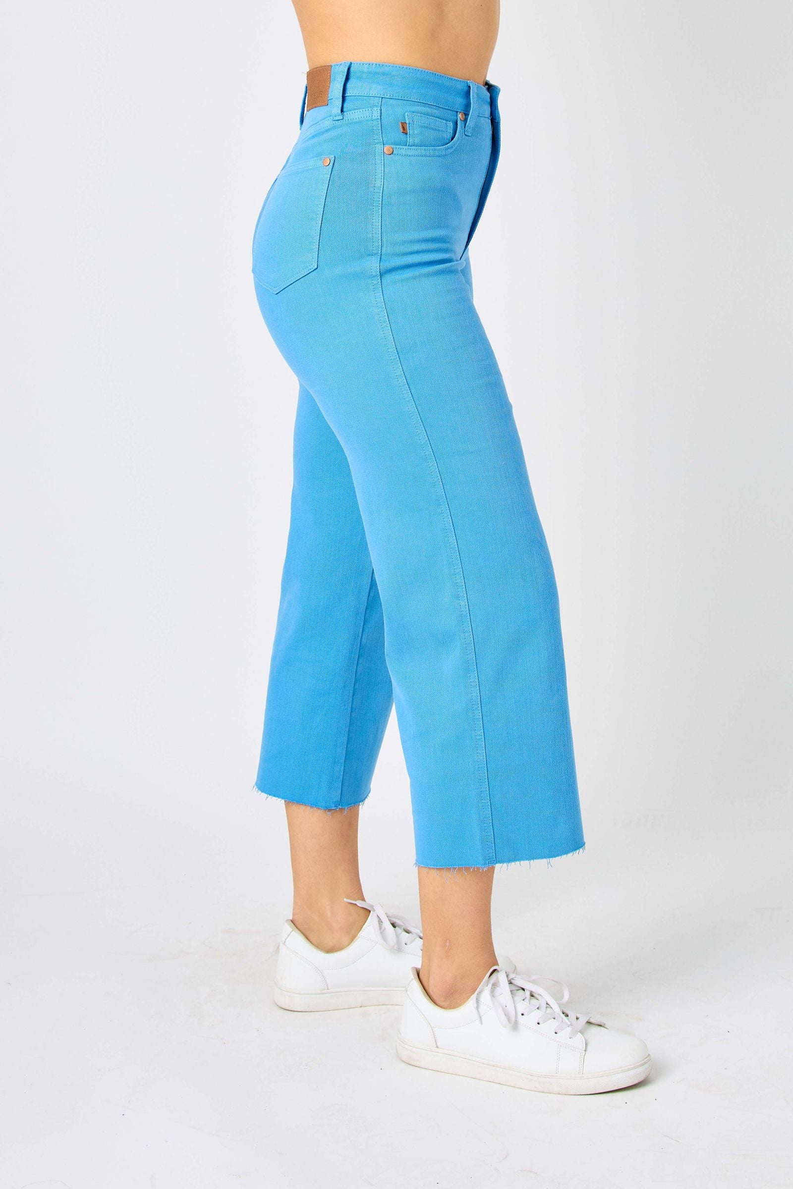 Judy Blue High Waist Garment Dyed Wide Leg Crop * FINAL SALE*
