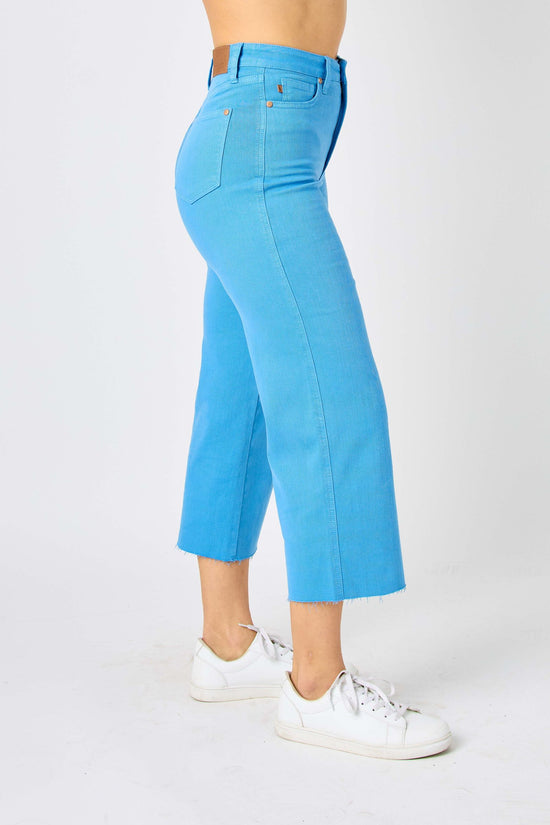 Judy Blue High Waist Garment Dyed Wide Leg Crop * FINAL SALE*