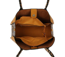 Load image into Gallery viewer, Leopard Detail Top Handle Handbag/Crossbody
