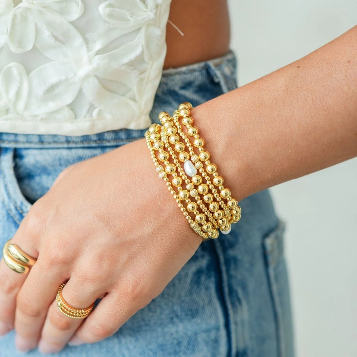 Gold Bead Bracelet