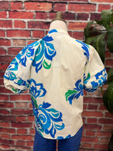 Load image into Gallery viewer, Coastal Bloom Cotton Blouse
