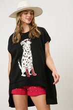 Load image into Gallery viewer, Fancy Dalmatian Oversized Top
