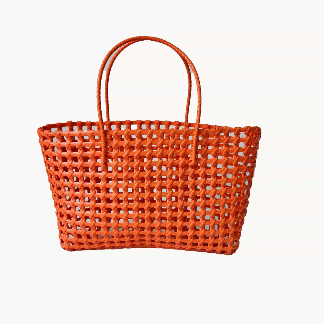 Elysa See Through Hand Woven Eco Plastic Tote Bag