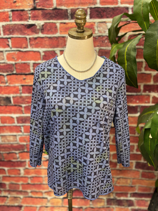 Reversible Garden Print Blouse