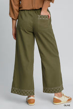 Load image into Gallery viewer, Linen Blend Wide Leg Pant
