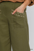 Load image into Gallery viewer, Linen Blend Wide Leg Pant
