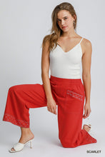 Load image into Gallery viewer, Linen Blend Wide Leg Pant
