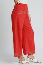 Load image into Gallery viewer, Linen Blend Wide Leg Pant
