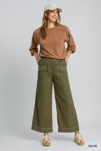 Load image into Gallery viewer, Linen Blend Wide Leg Pant
