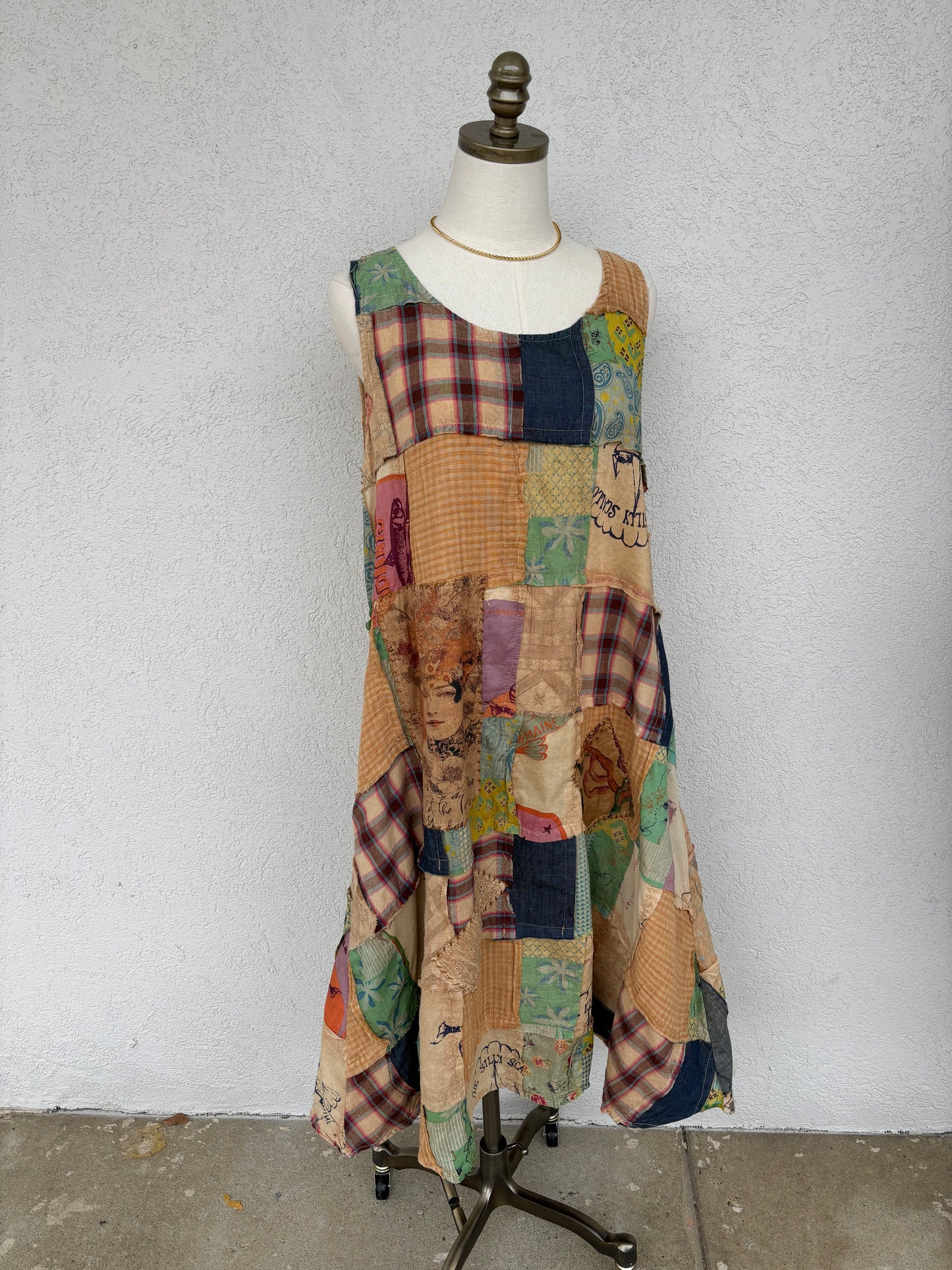 Sunset Story Patchwork Dress