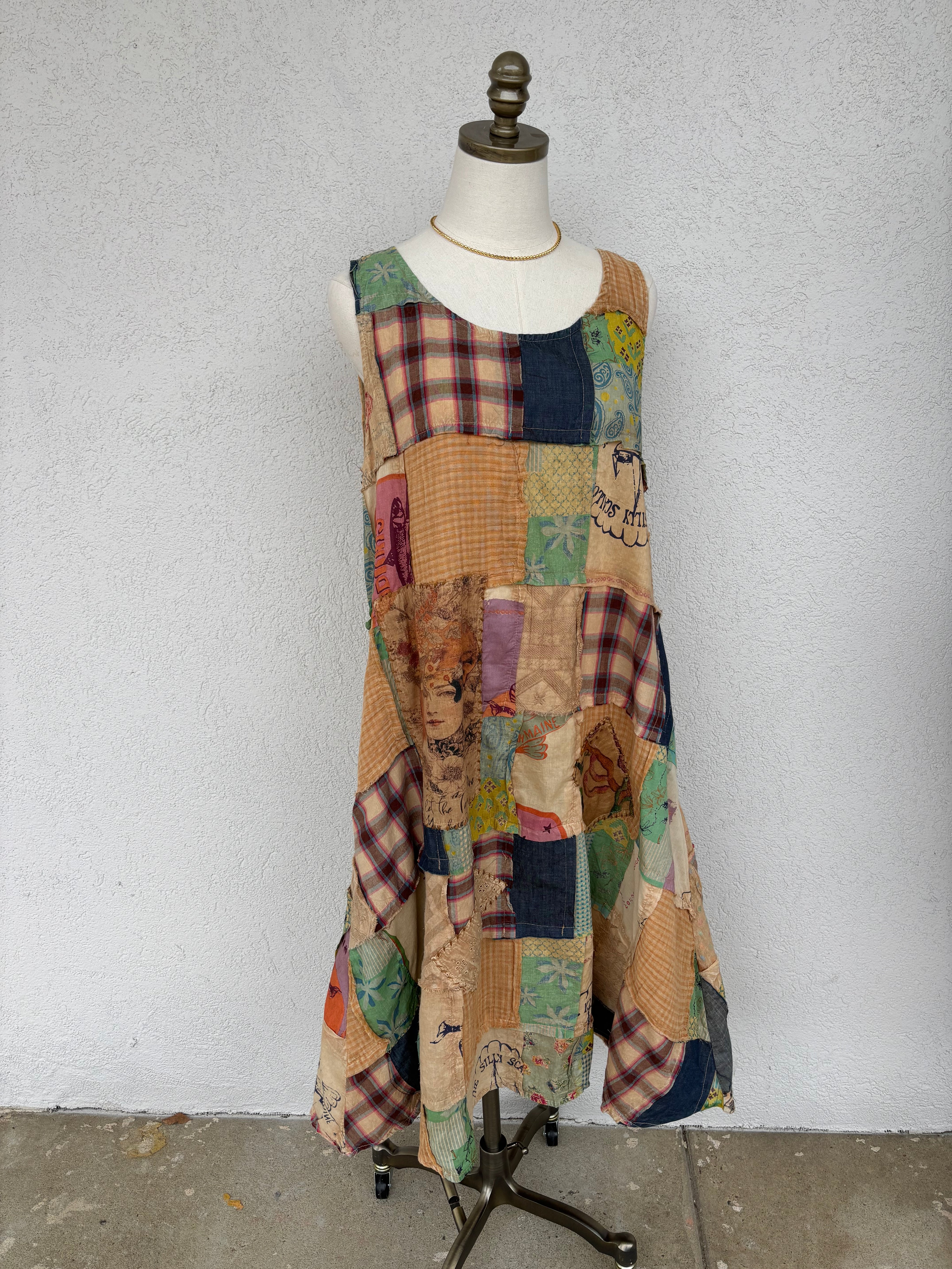 Sunset Story Patchwork Dress