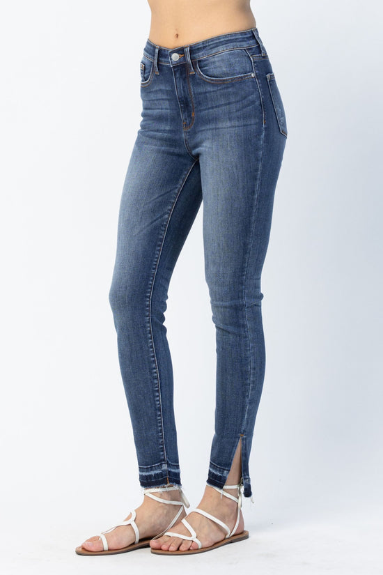 Judy Blue High Waist Skinny With Side Slit *FINAL SALE*