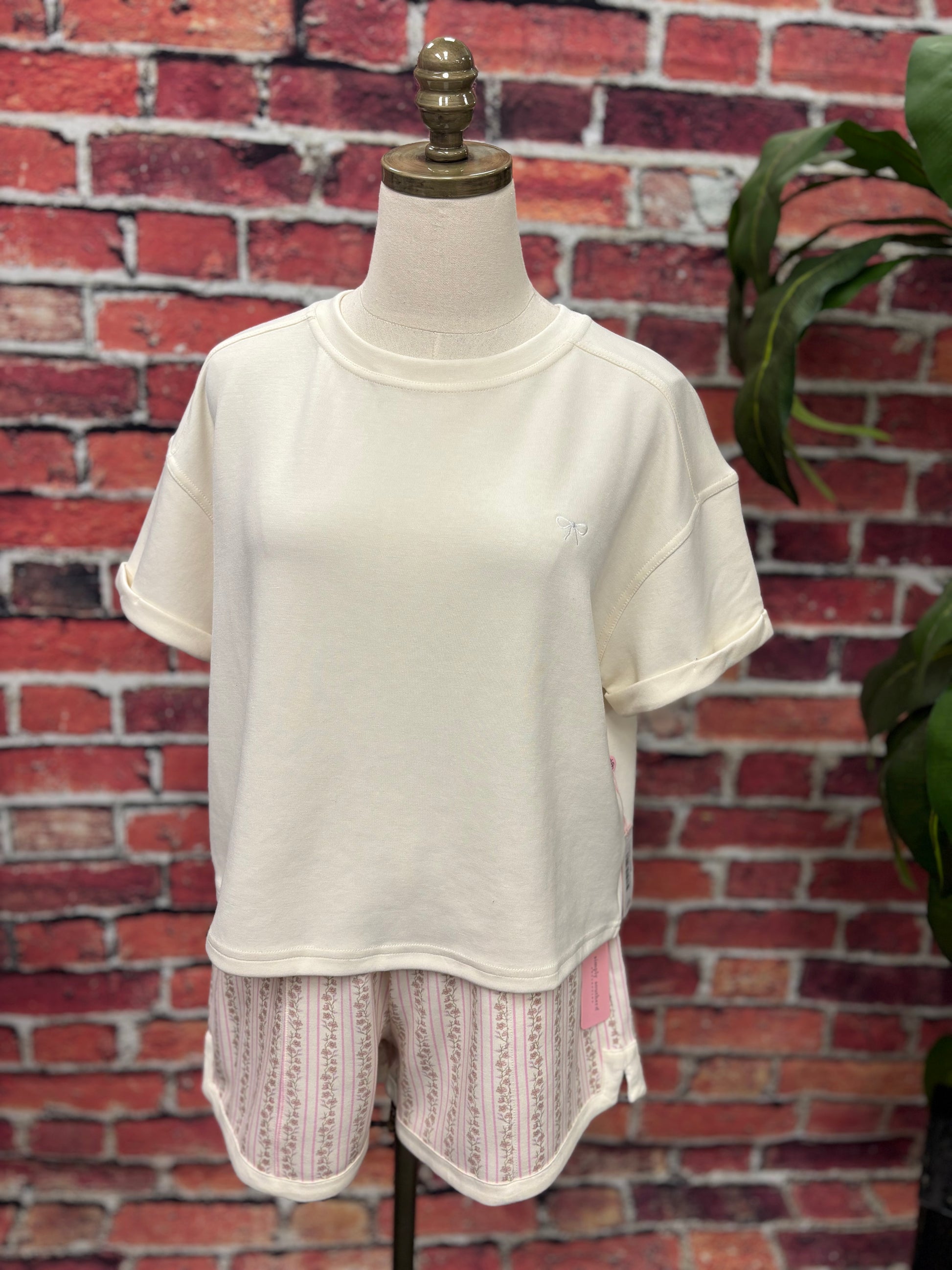 Soft Knit Bow Tee