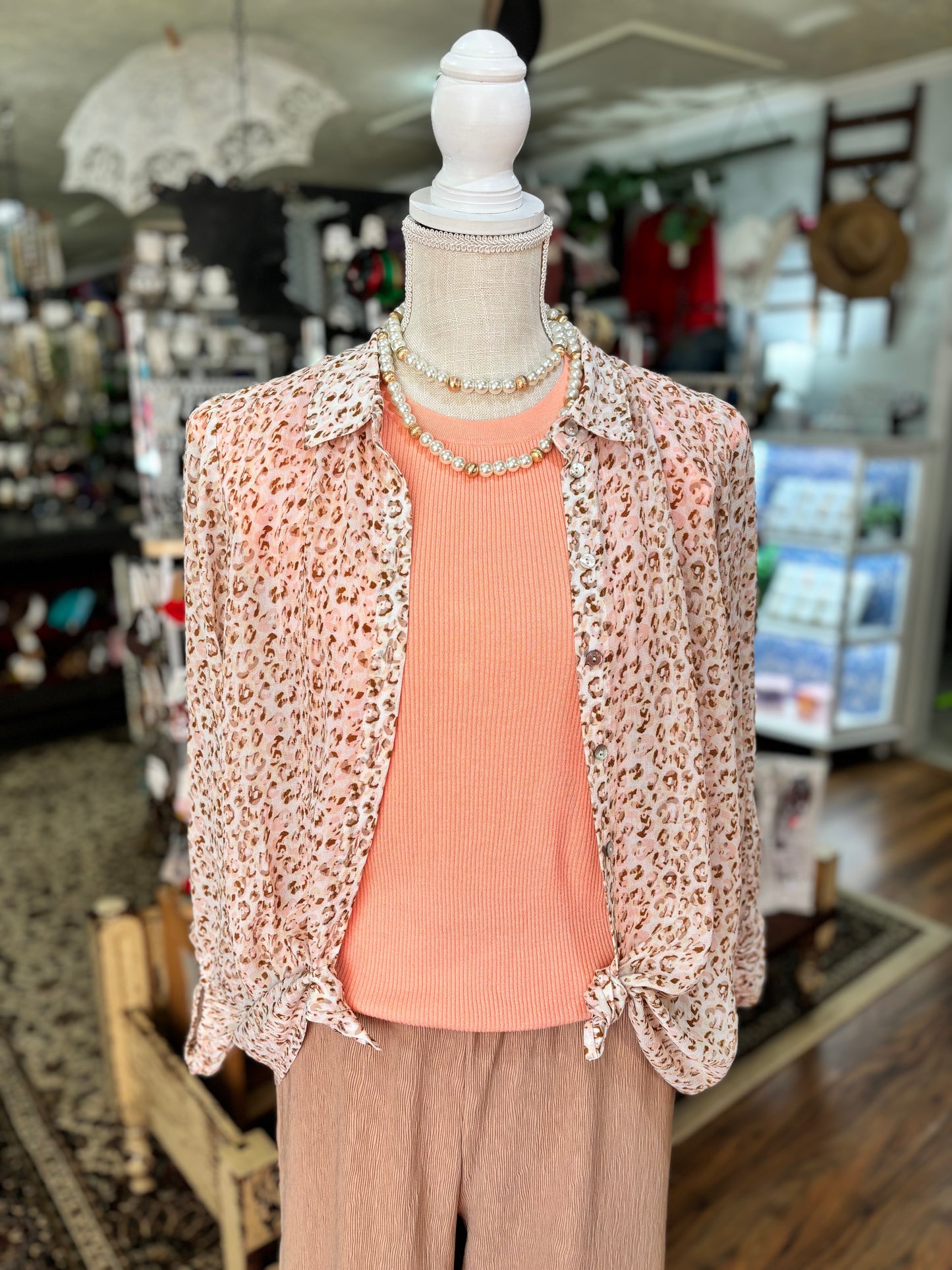 Erin Peach Top *FINAL SALE*