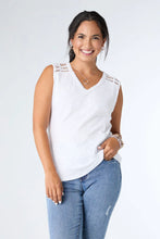 Load image into Gallery viewer, Ellis Tank With Crochet Trim
