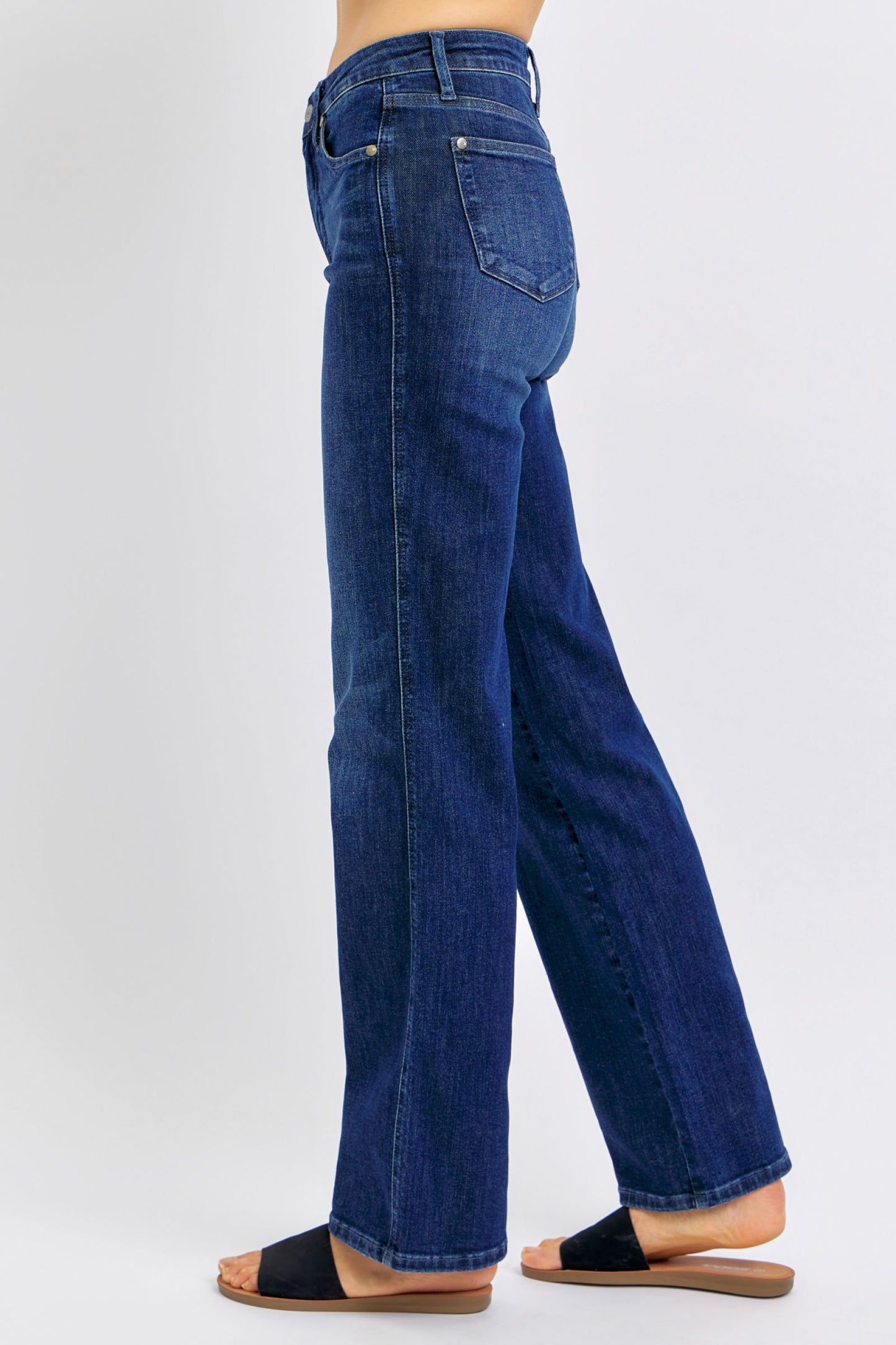 Judy Blue Mid Rise Tummy Control Classic Straight