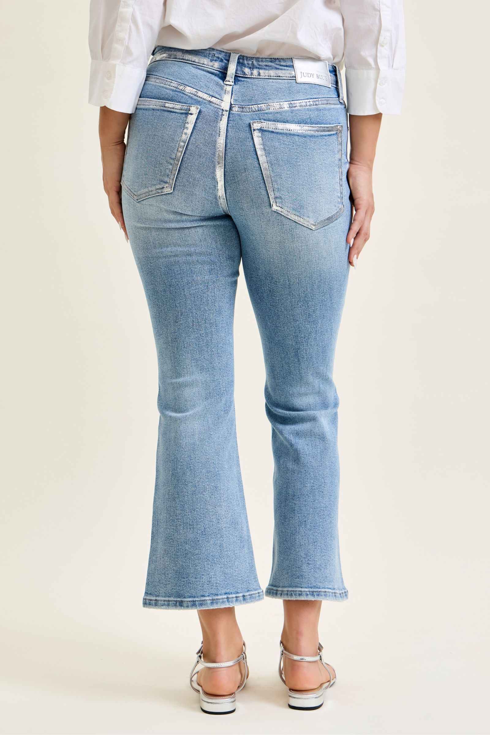 Judy Blue MR Kick Flare + Foiled Seams
