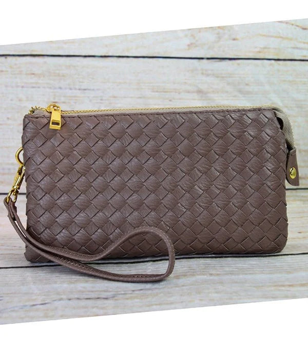 Kathy Woven 3 Compartment Handbag