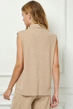 Load image into Gallery viewer, Chat With Me Sleeveless Sweater Top
