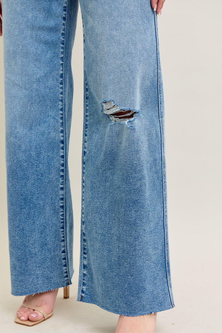 Judy Blue Vintage Wash Wide Leg