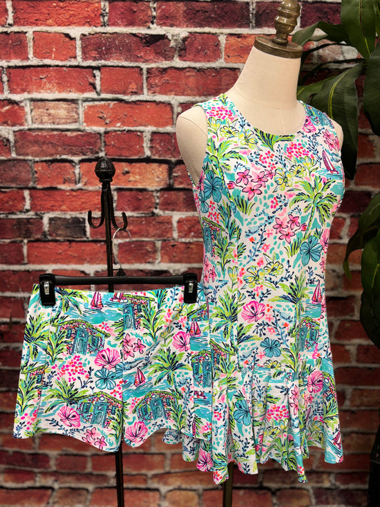 Coastal Cabana Swing Dress