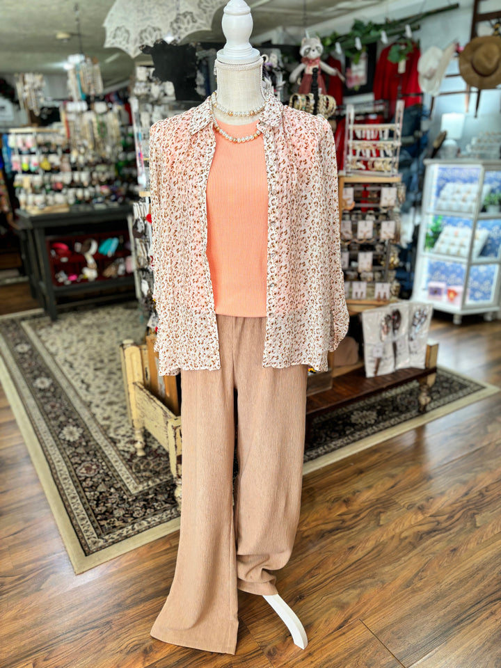 Erin Peach Top *FINAL SALE*