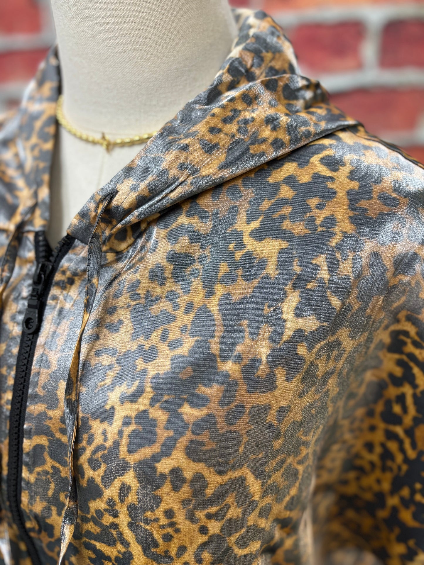Wild Shine Leopard Zip Hoodie