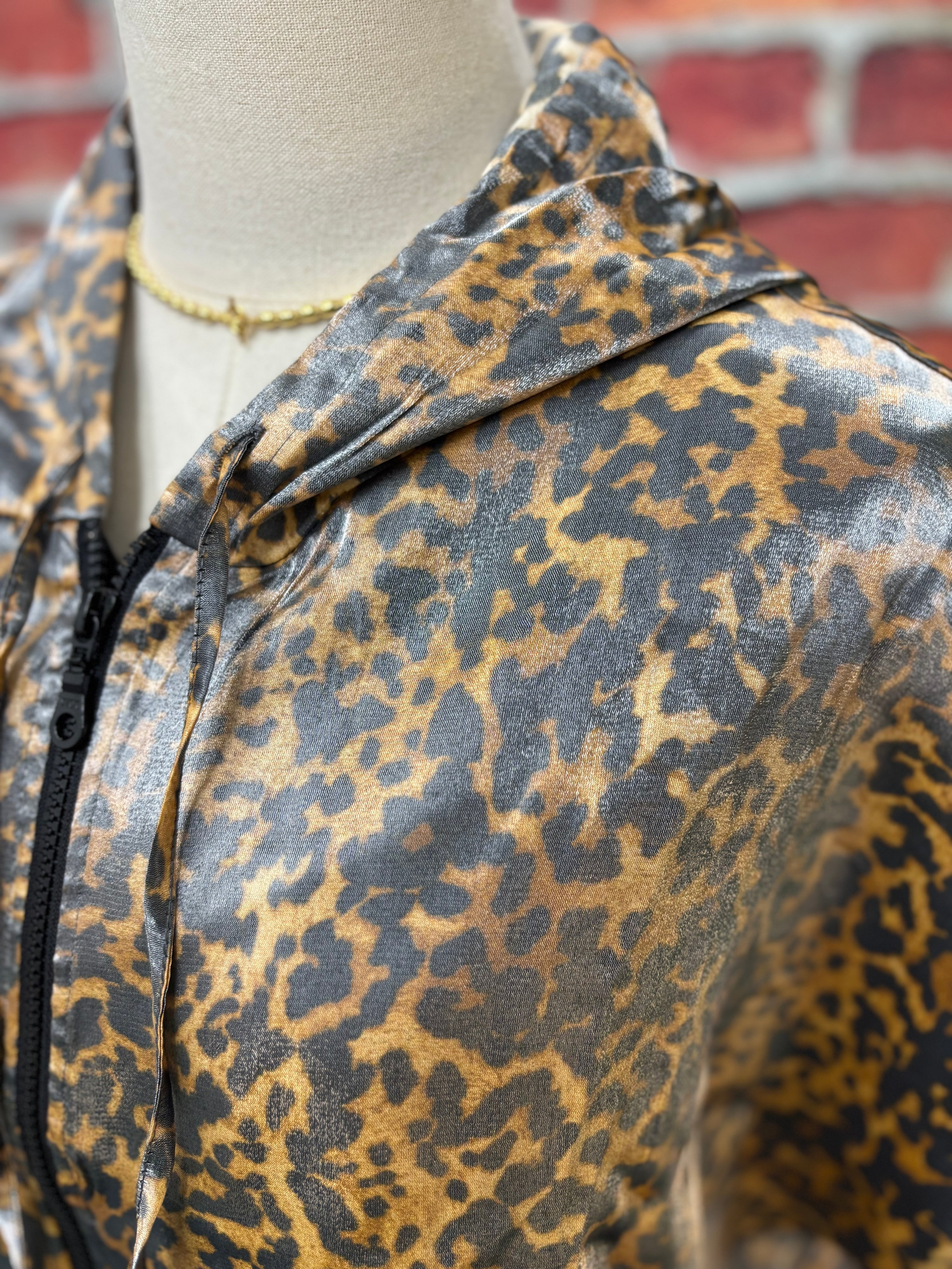 Wild Shine Leopard Zip Hoodie