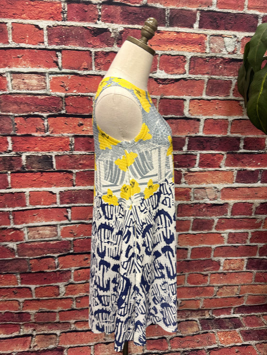 Modern Bloom Sleeveless Swing Dress *FINAL SALE*