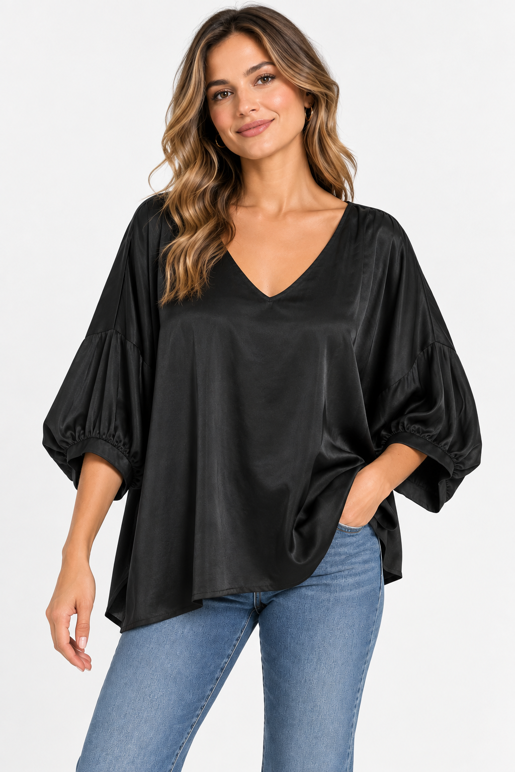 V-Neck Oversized Top