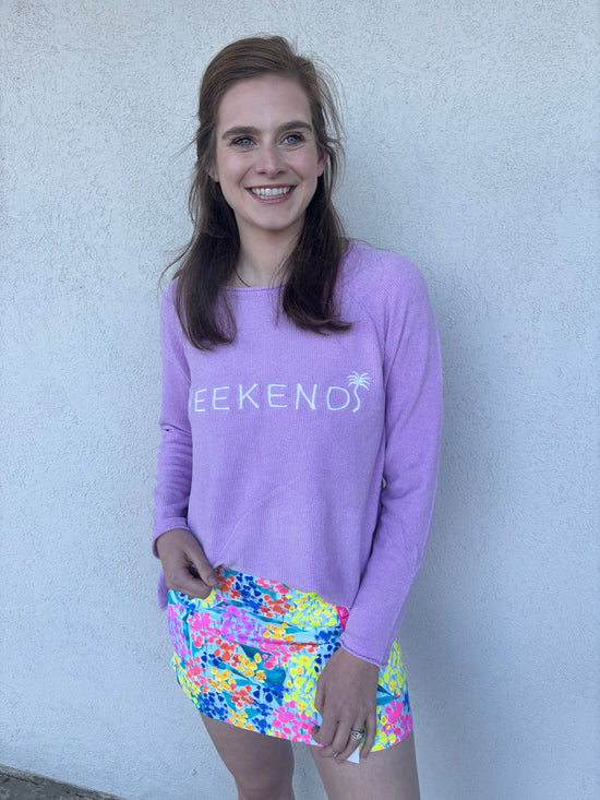 Scoop Neck Embroidery Sweater