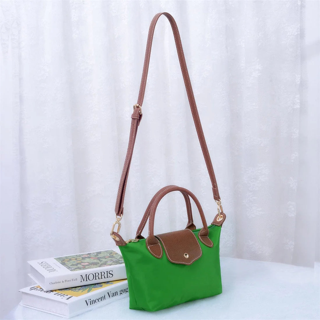 Britney Nylon Double Handle Mini Crossbody Bag