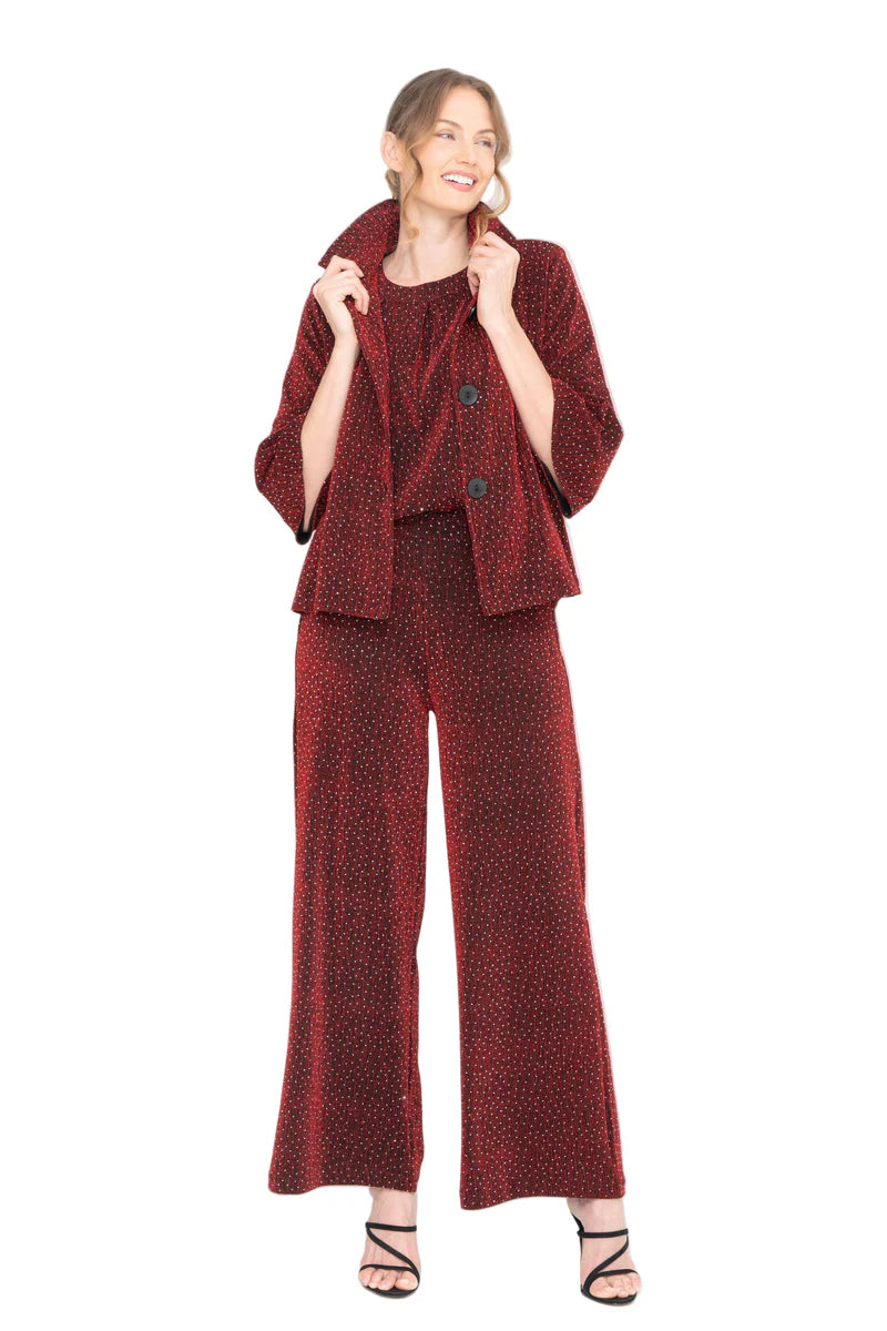 Wide Leg Rhinestone Pant