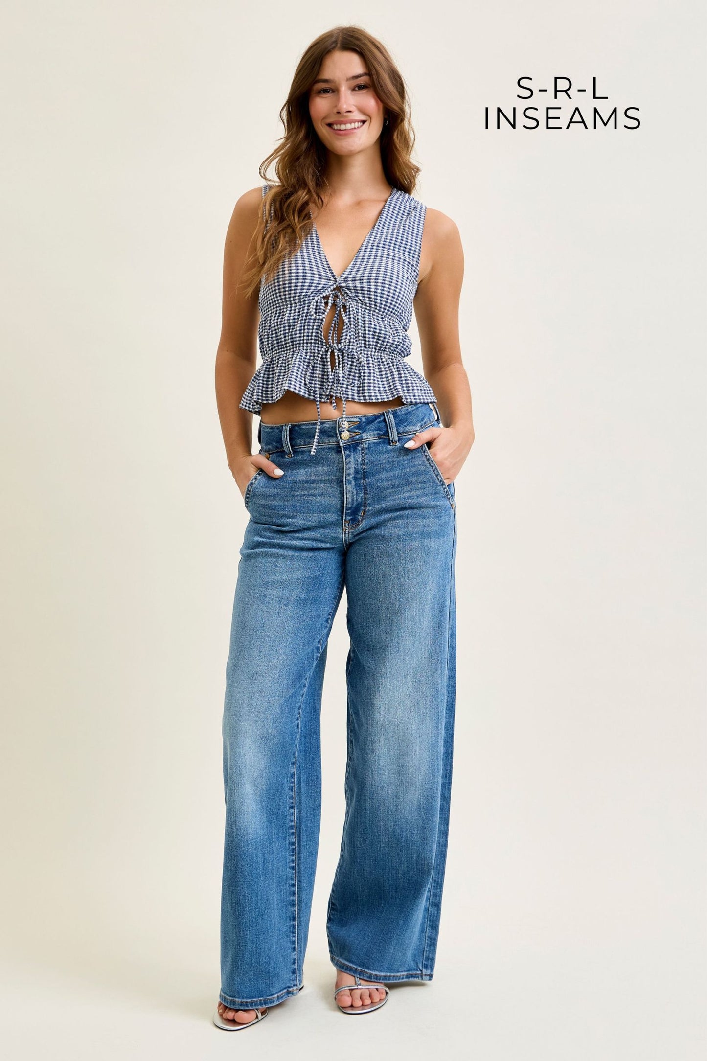 Judy Blue HW Column W/ Trouser Styling (S-R-L INSEAM)