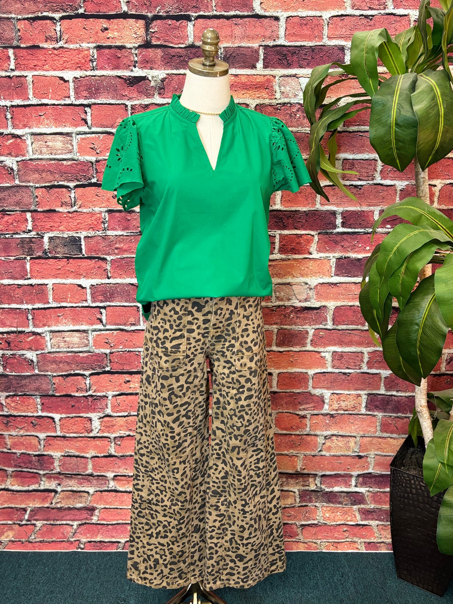 Wild Side Stretch Leopard Denim Jeans
