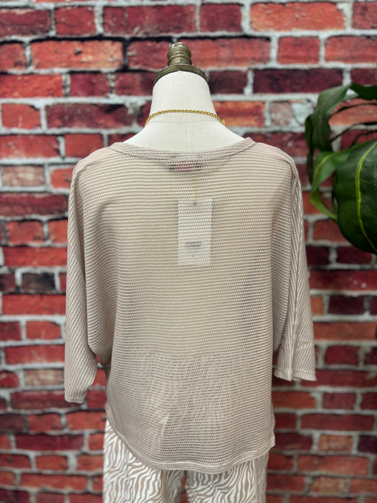 Desert Dune Sheer Knit Sweater