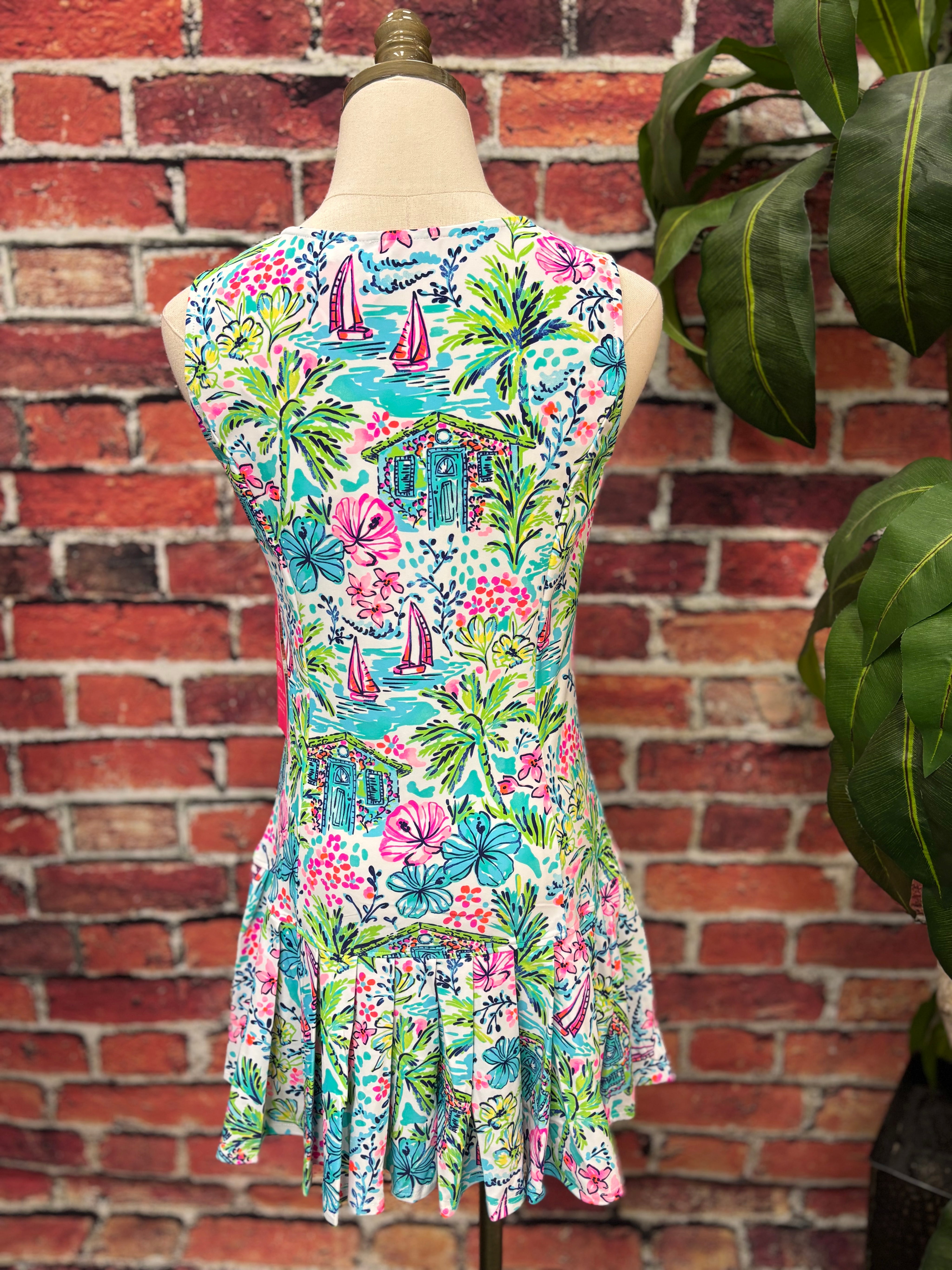 Coastal Cabana Swing Dress