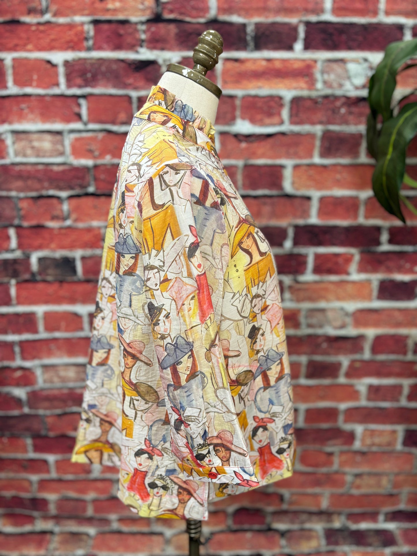 Artistic Muse Button-Down Top