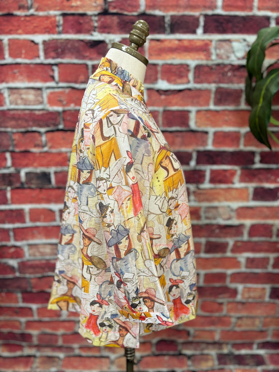 Artistic Muse Button-Down Top