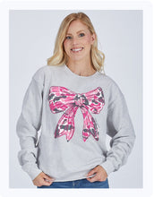 Load image into Gallery viewer, Pink Camo Bow Sweatshirt
