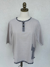 Load image into Gallery viewer, Coastal Stripe Pocket Top
