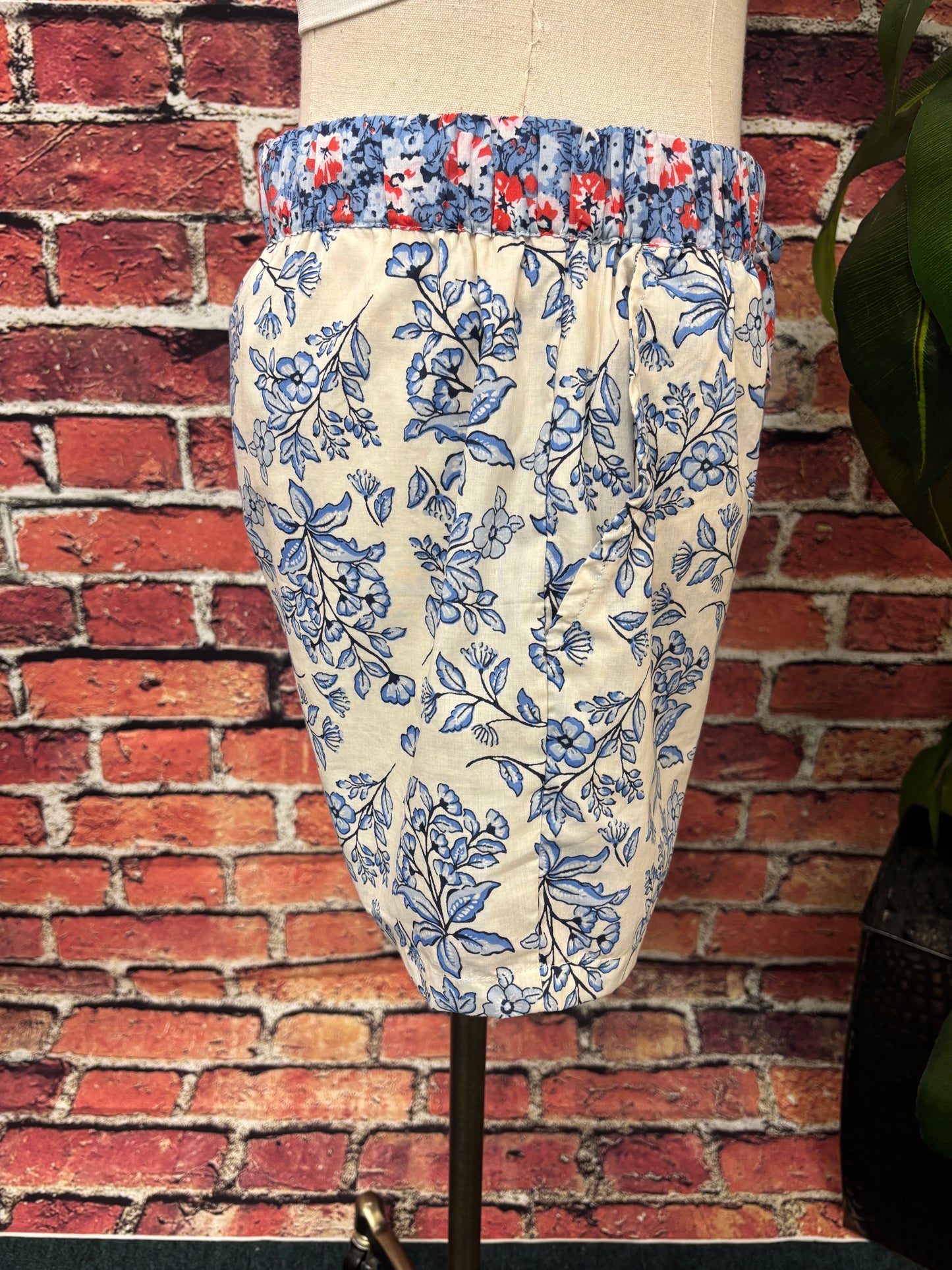 Stars & Petals Patchwork Shorts