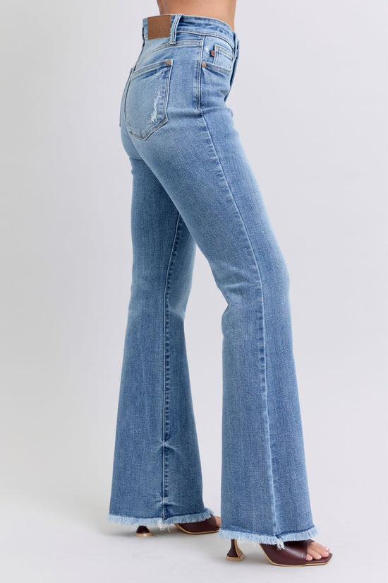 High Waist Bootcut With Fray Hem *FINAL SALE*