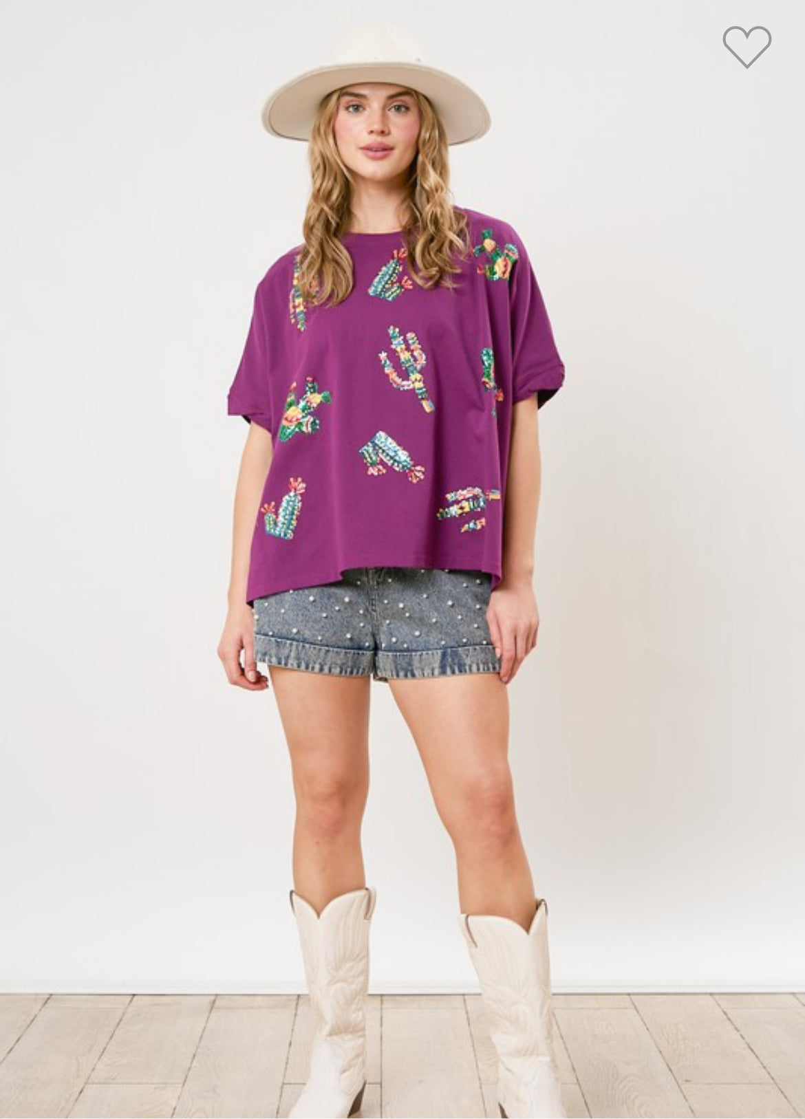 Colorful Cactus Top *FINAL SALE*